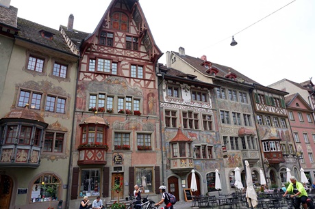 Der "Rote Ochsen" in der Altstadt von Stein am Rhein.