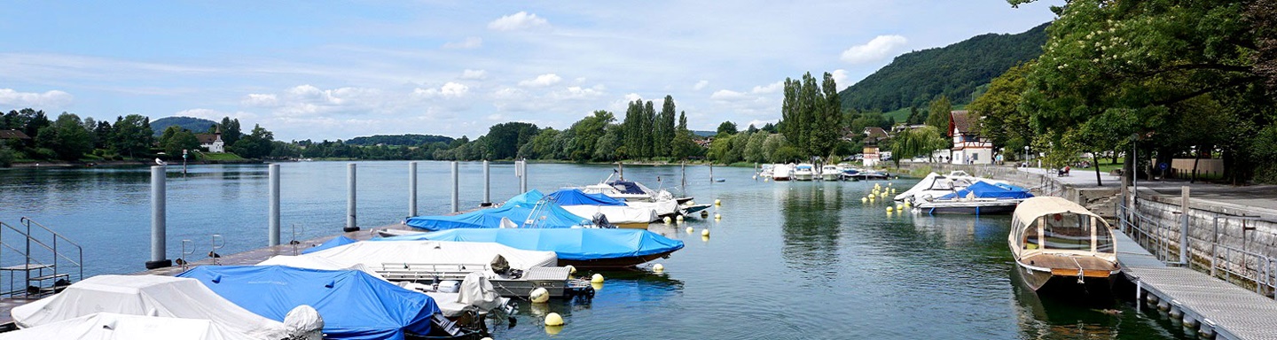 Boote auf dem Bodensee bei Stein am Rhein.