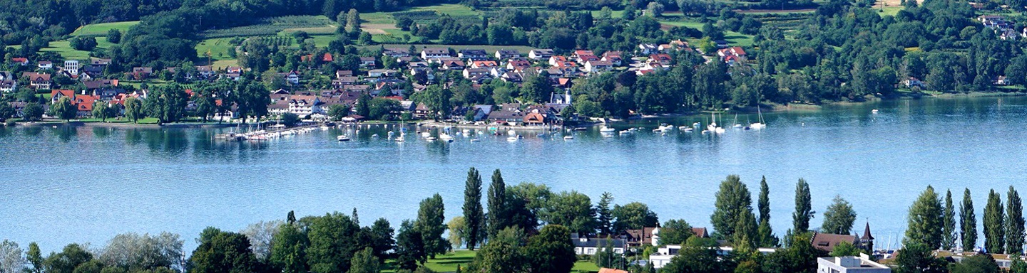 Blick auf den Bodensee bei Steckborn.