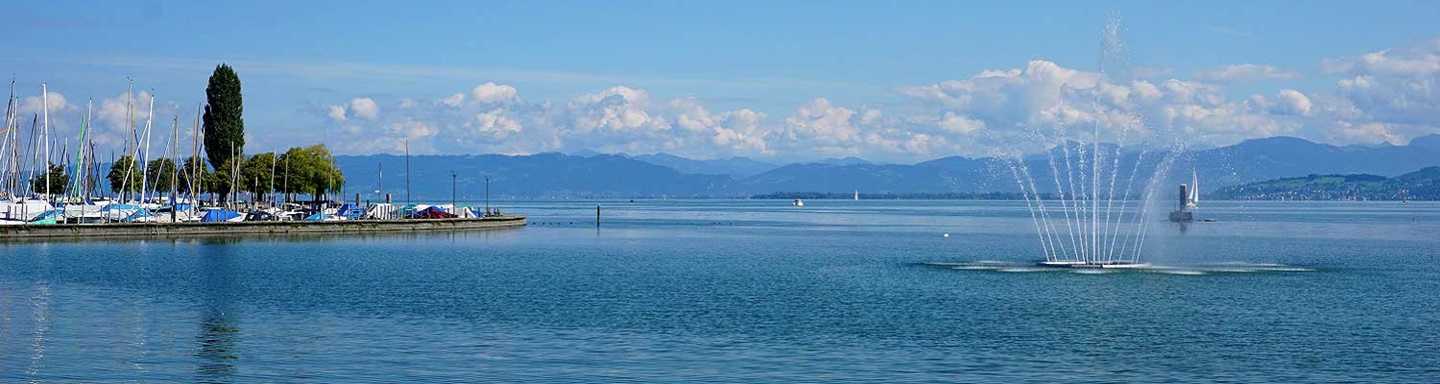 Der Bodensee vom Arboner Ufer aus gesehen.