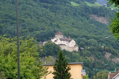 Das markante, von Wäldern umrahmte Schloss Vaduz.