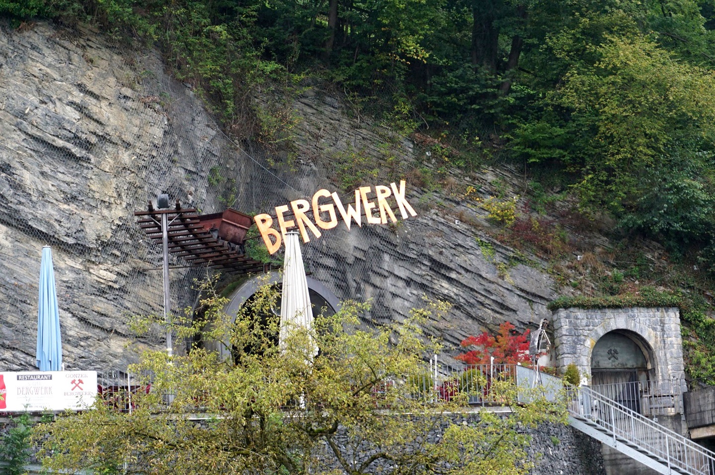 Der Eingang zum Schaubergwerk Gonzen.