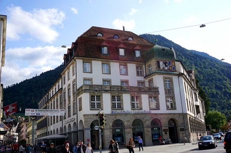 Der Hauptsitz der Graubündner Kantonalbank am Churer Postplatz