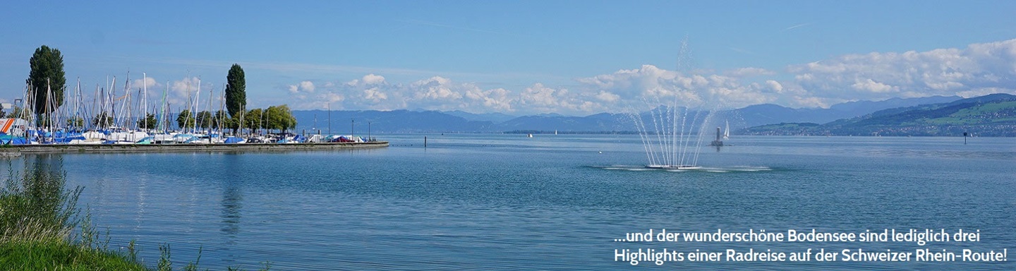 Schöner Blick auf den Bodensee bei Arbon.