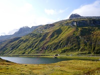 Auf der Passhöhe des Oberalppasses.